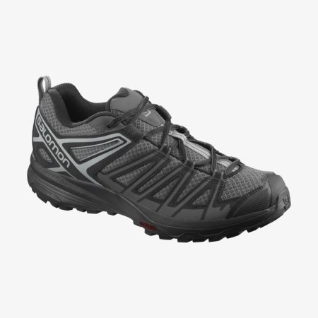 Salomon X CREST Mens Hiking Shoes Black UK JLXW
